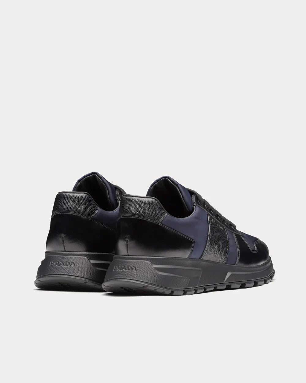 Men's Prada Prax 01 Re-Nylon 'Black Blue' Sneakers