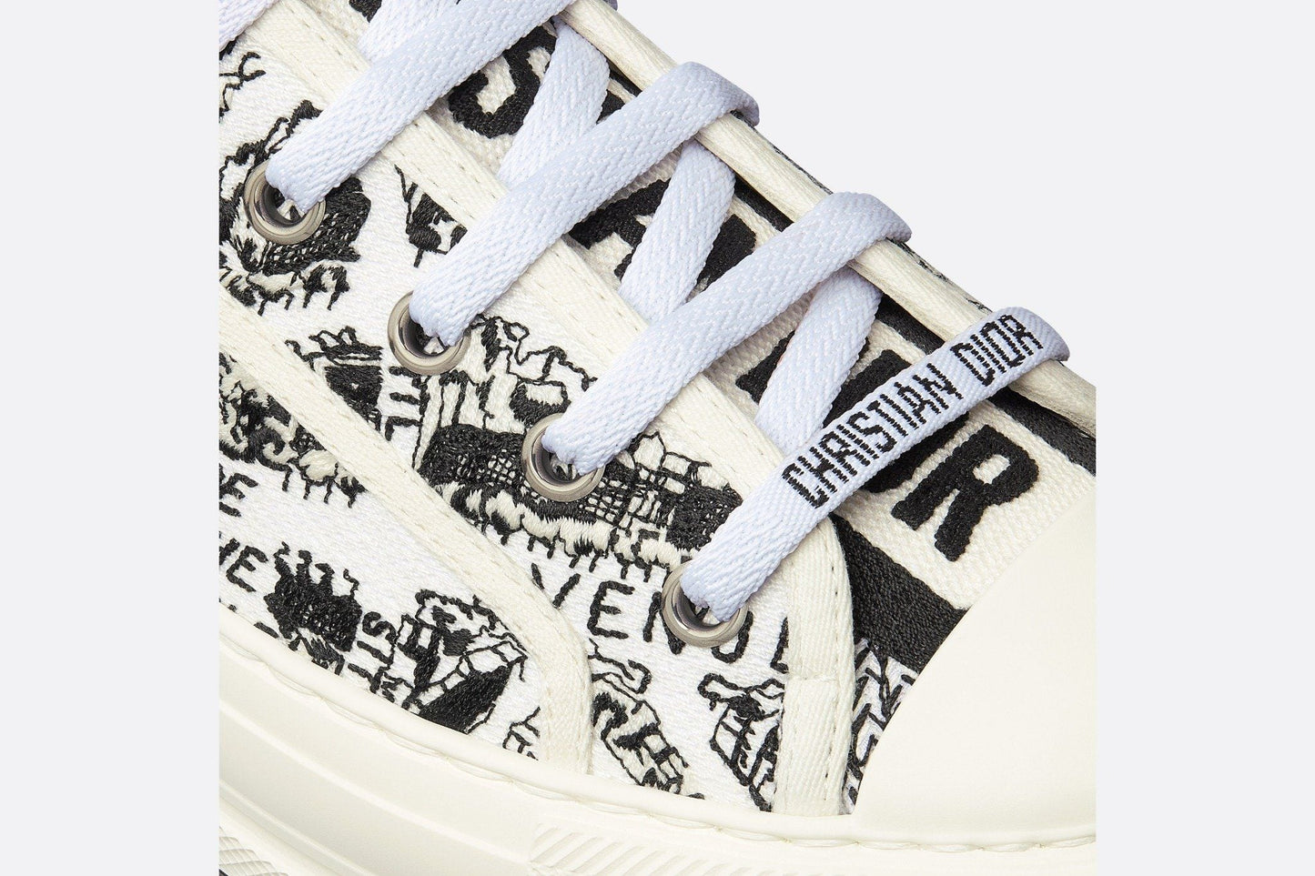 Men's Dior Walk’n’Dior Platform White Black Sneakers