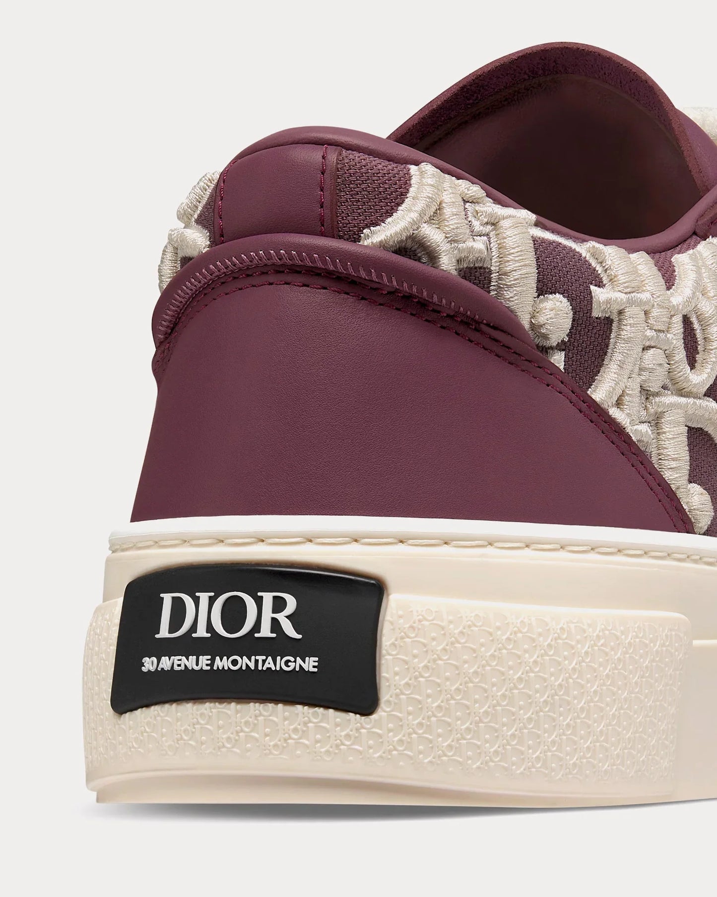 Men's Dior B33 Runner Burgundy Sneakers