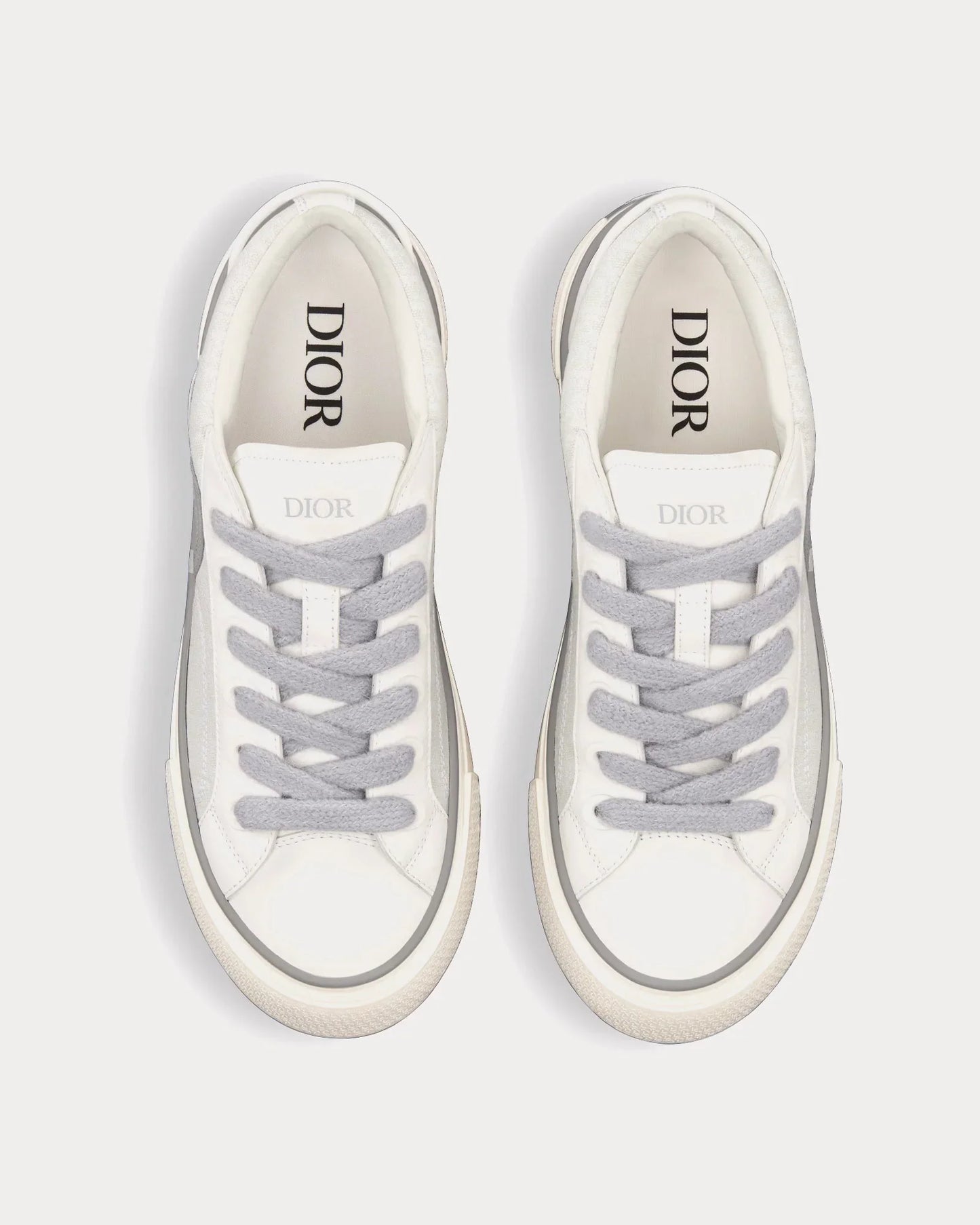 Men's Dior B33 Runner Gray Smooth Sneakers