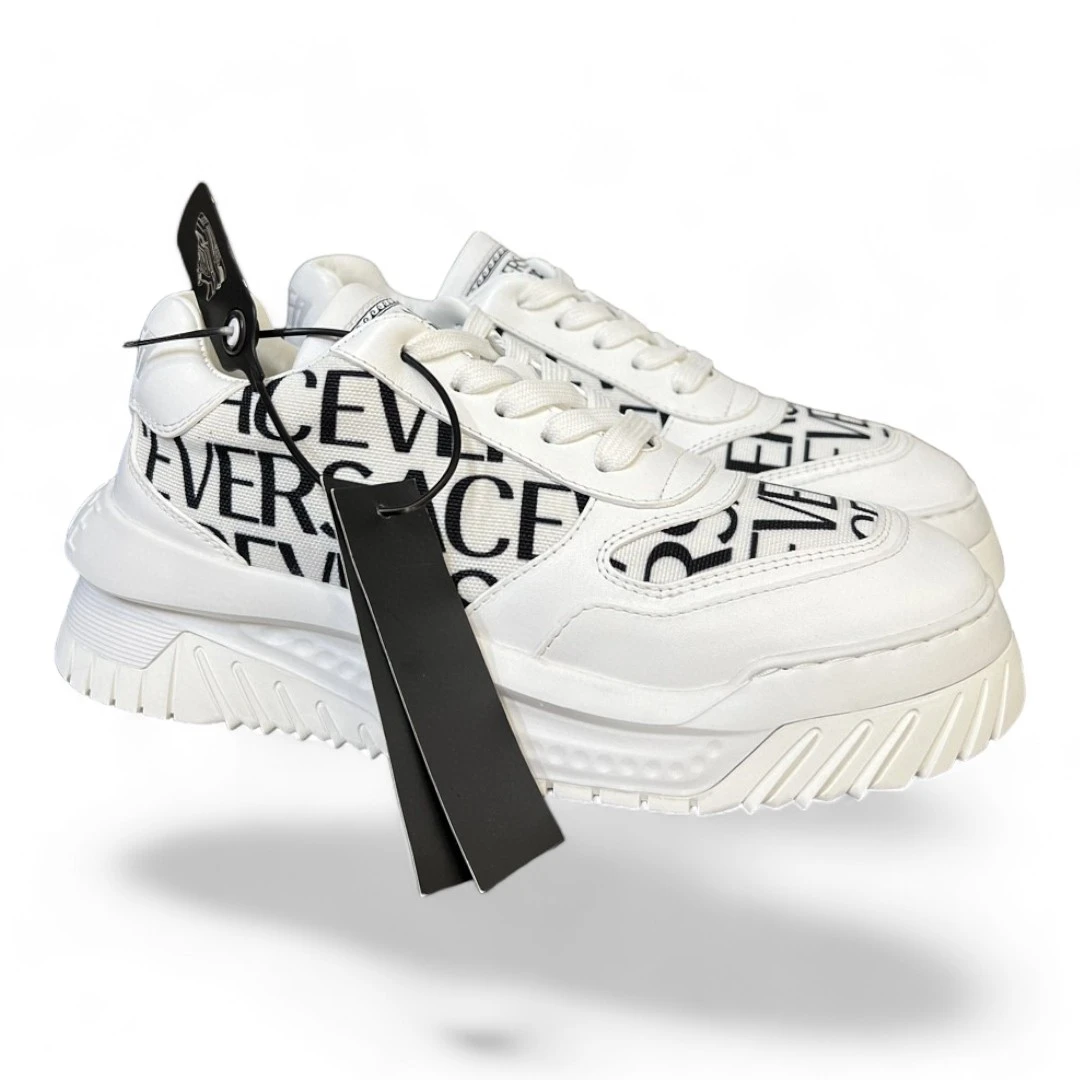Men's VERSACE Odissea White & Black Sneakers