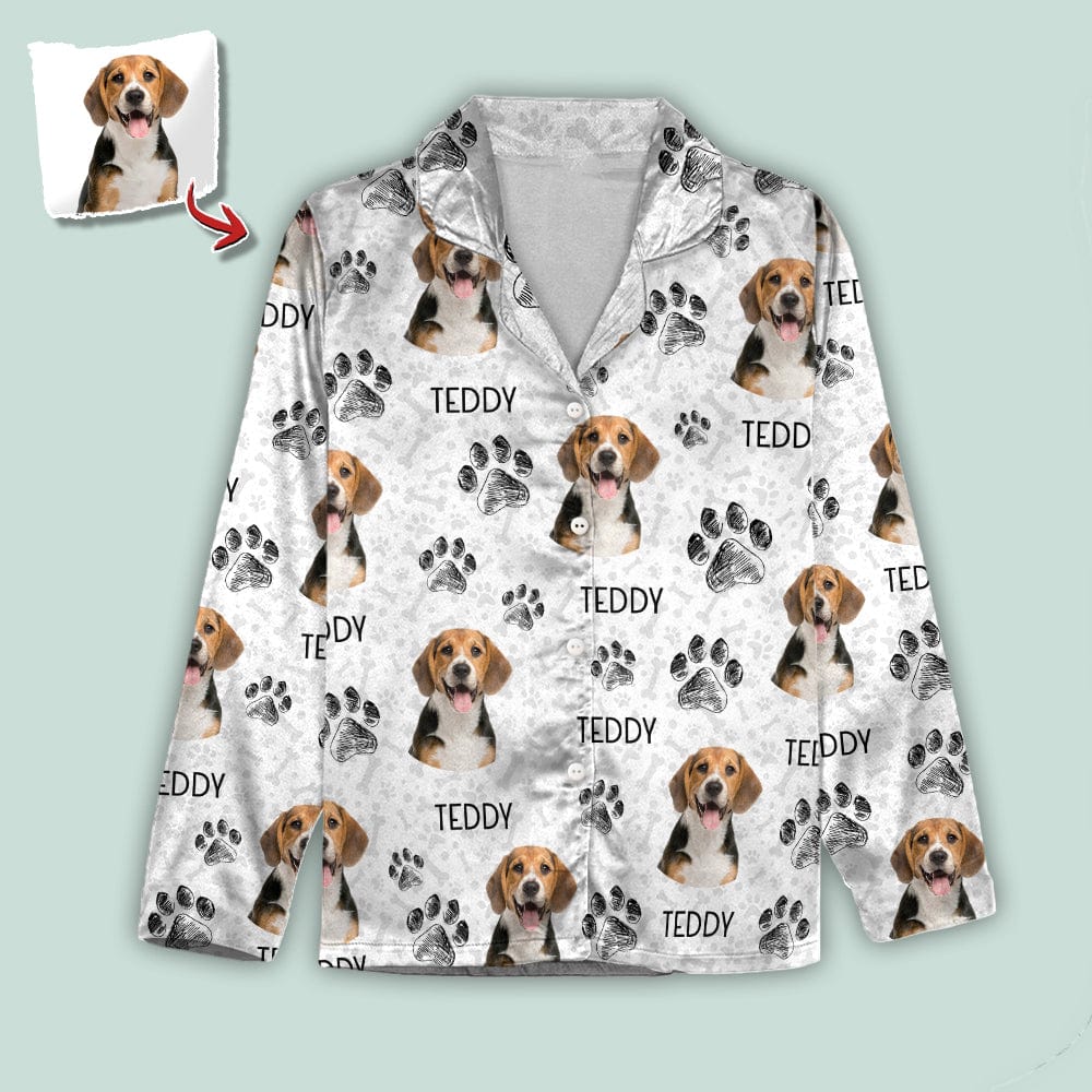 Custom Photo Dog Cat Paw For Dog Cat Lover Pajamas Christmas