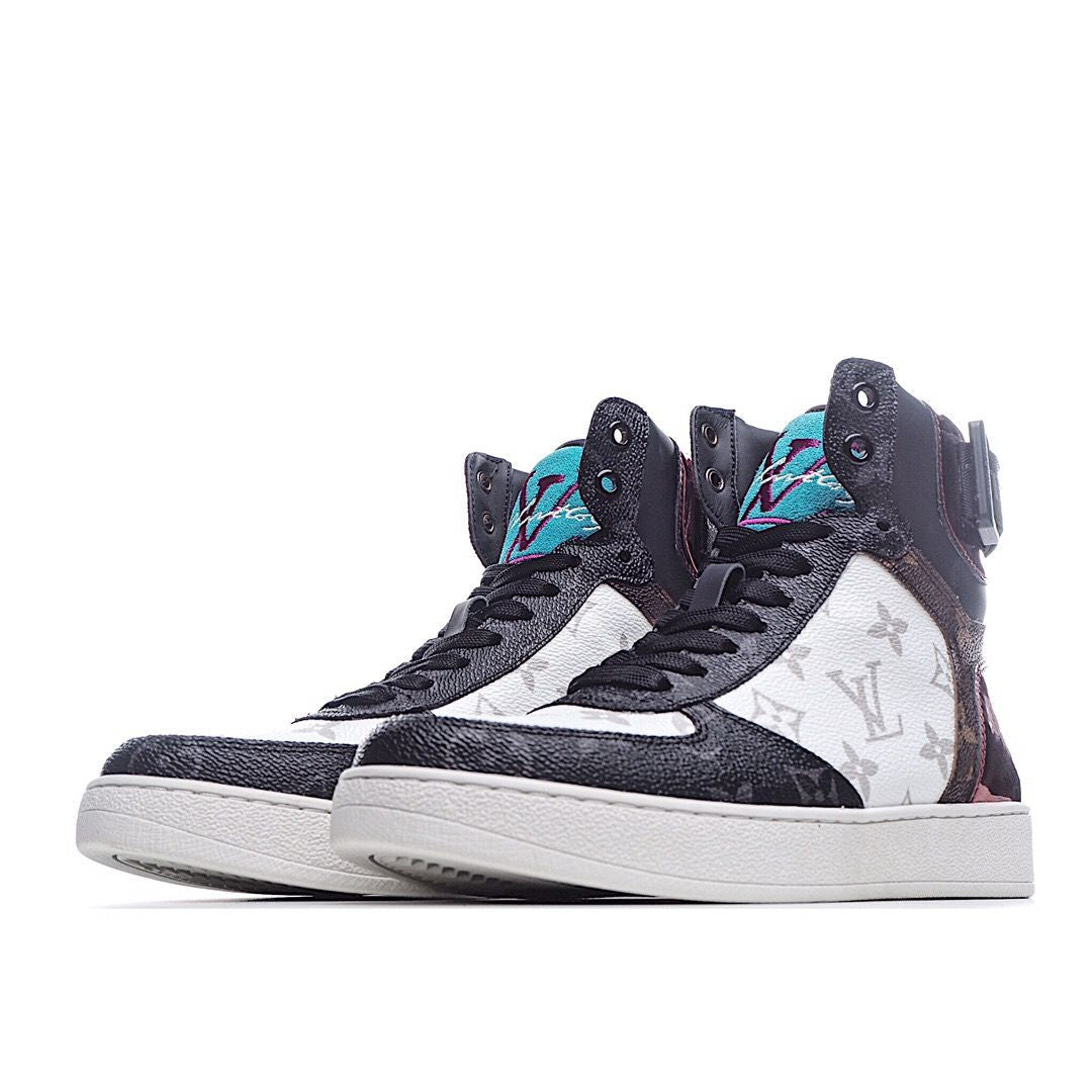 Men's Louis Vuitton Rivoli High Sneaker Shoes A8