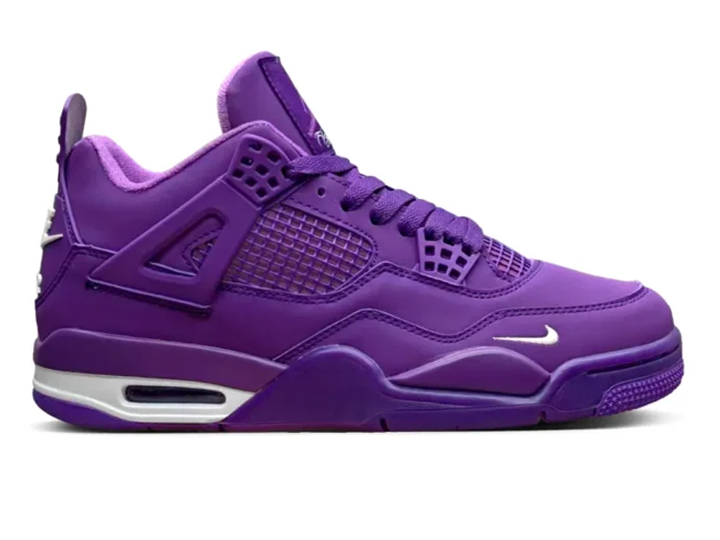 Men's Nike Air Jordan 4 Purple Thunder Shoes