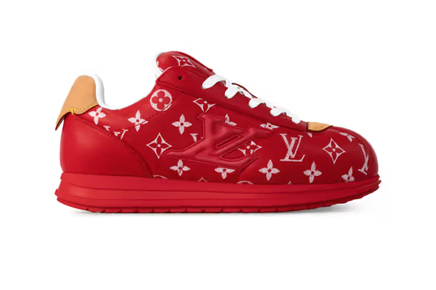 Men's Louis Vuitton BUTTERSOFT Red Sneakers