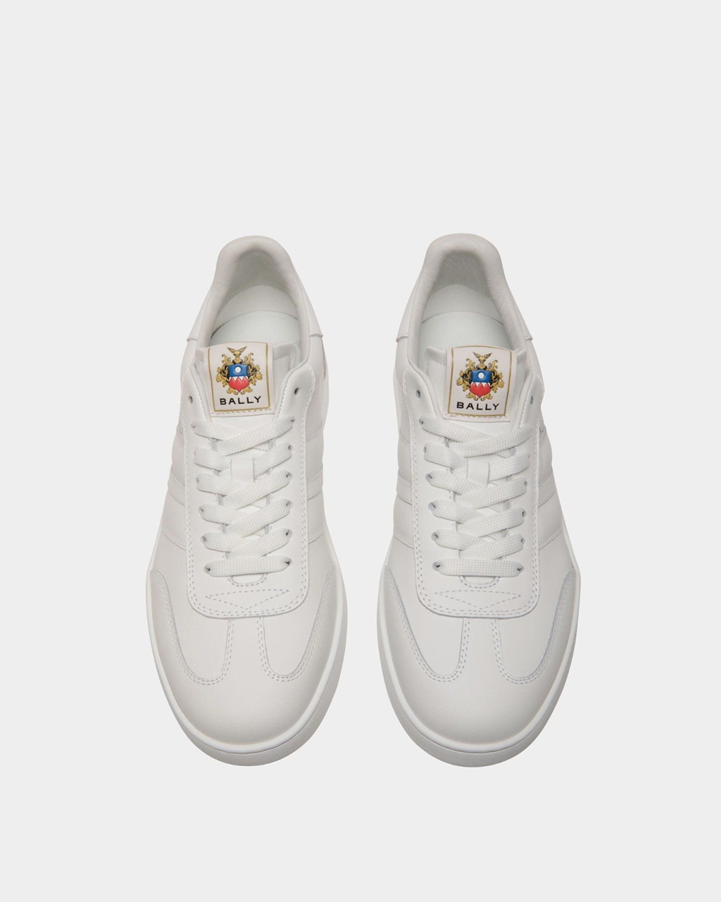 Men's Bally Retro Crest White Sneaker