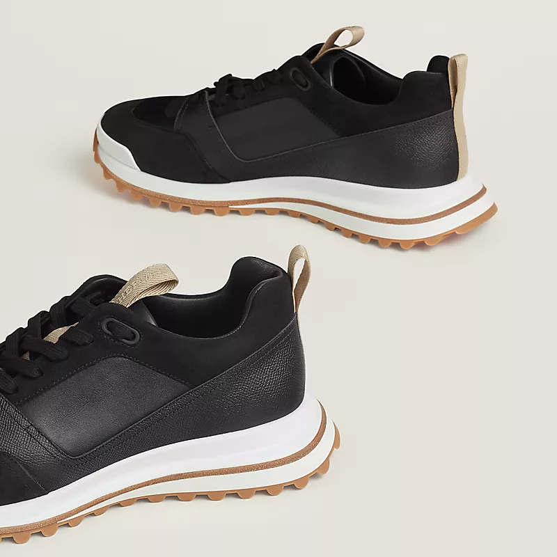 Men's Hermès Bouncing Black Sneakers
