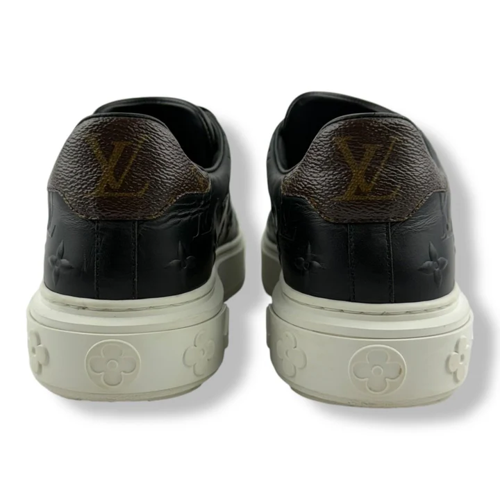 Men's Louis VuittonTime Out Black Monogram Sneakers