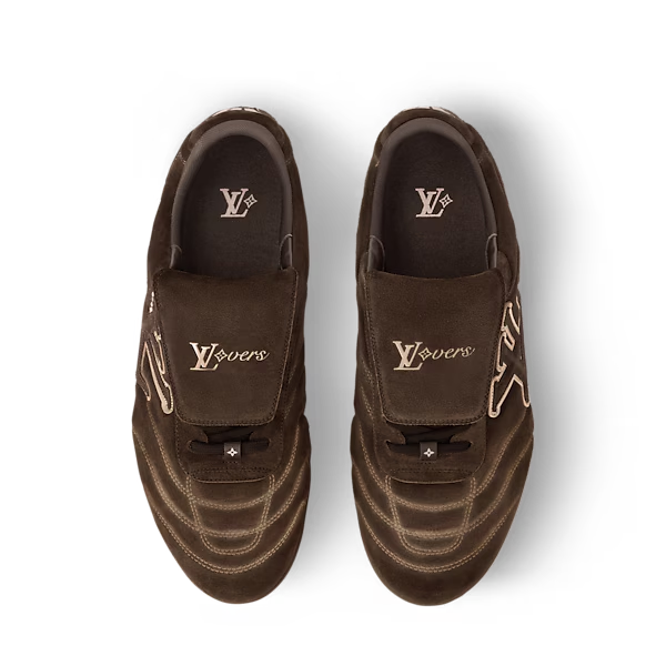 Men's Louis Vuitton Footprint Soccer Brown Sneakers