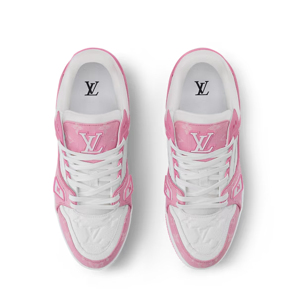 Men's Louis Vuitton Trainer Pink Sneakers