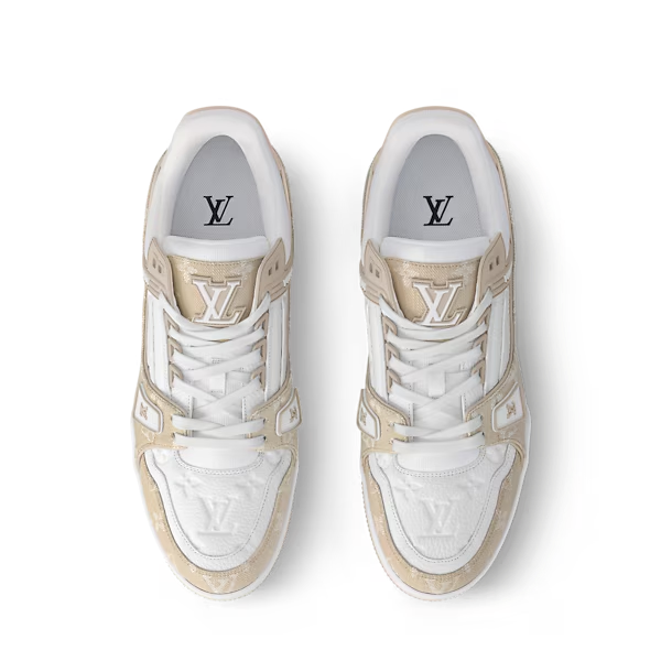 Men's Louis Vuitton Trainer Beige Sneakers