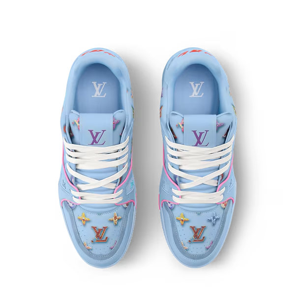 Men's Louis Vuitton Trainer Blue Sneakers