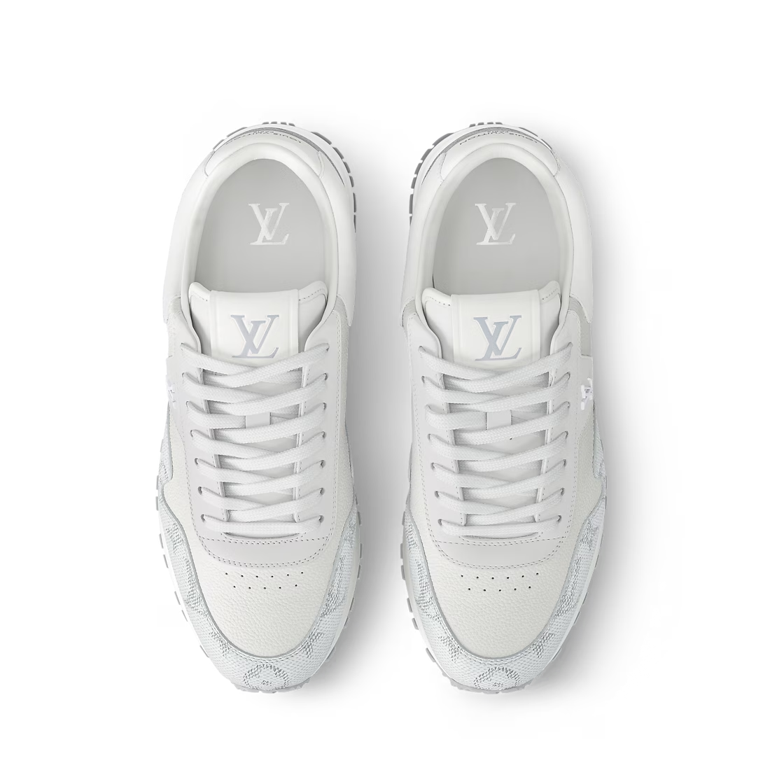 Men's Louis Vuitton Run Away White Denim Sneakers