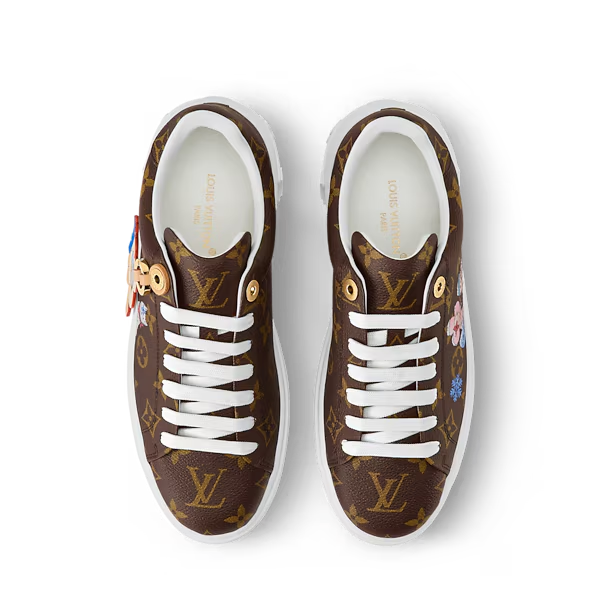 Men's Louis Vuitton Time Out Brown Sneakers