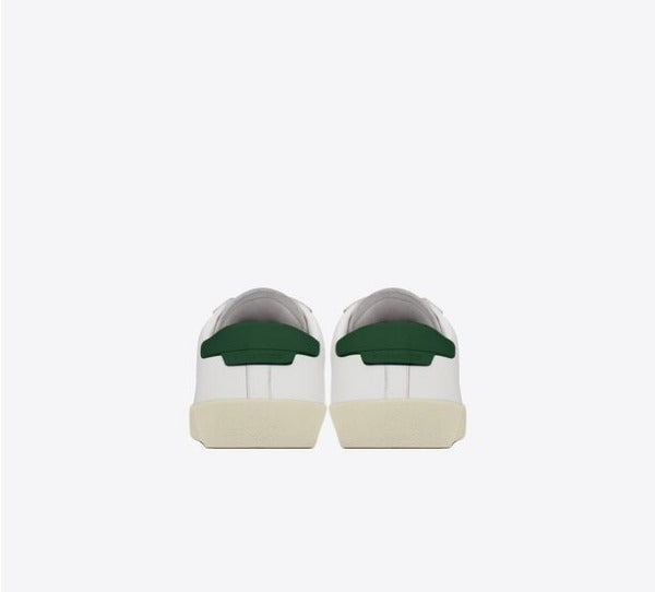 Men's Saint Laurent Court Classic SL06 White Green Sneakers