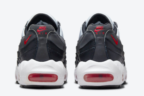 Men's Nike Air Max 95 Iron Grey Red Shoes