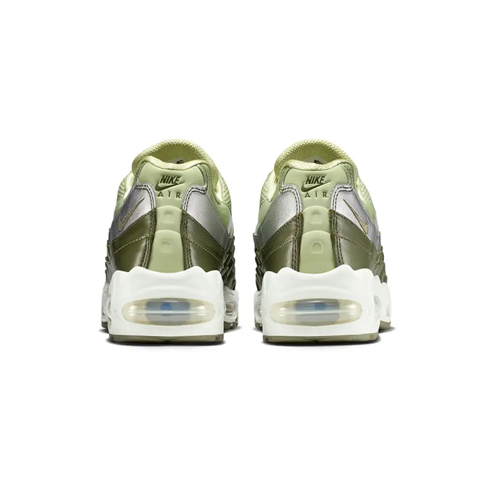 Men's Nike Air Max 95 Olive Aura Metallic Silver Shoes