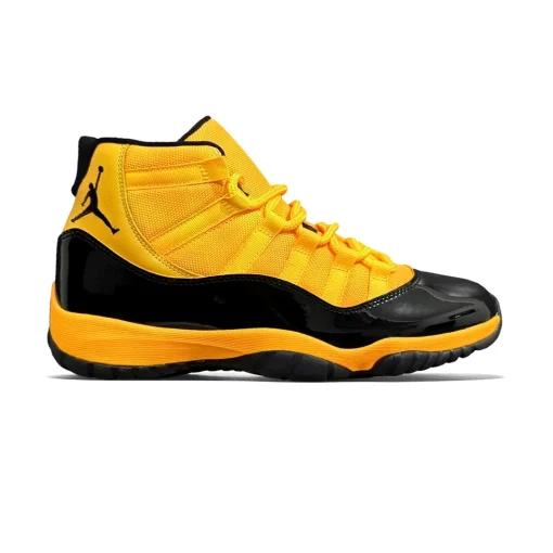 Men's Nike Air Jordan 11 Black Orange Shoes