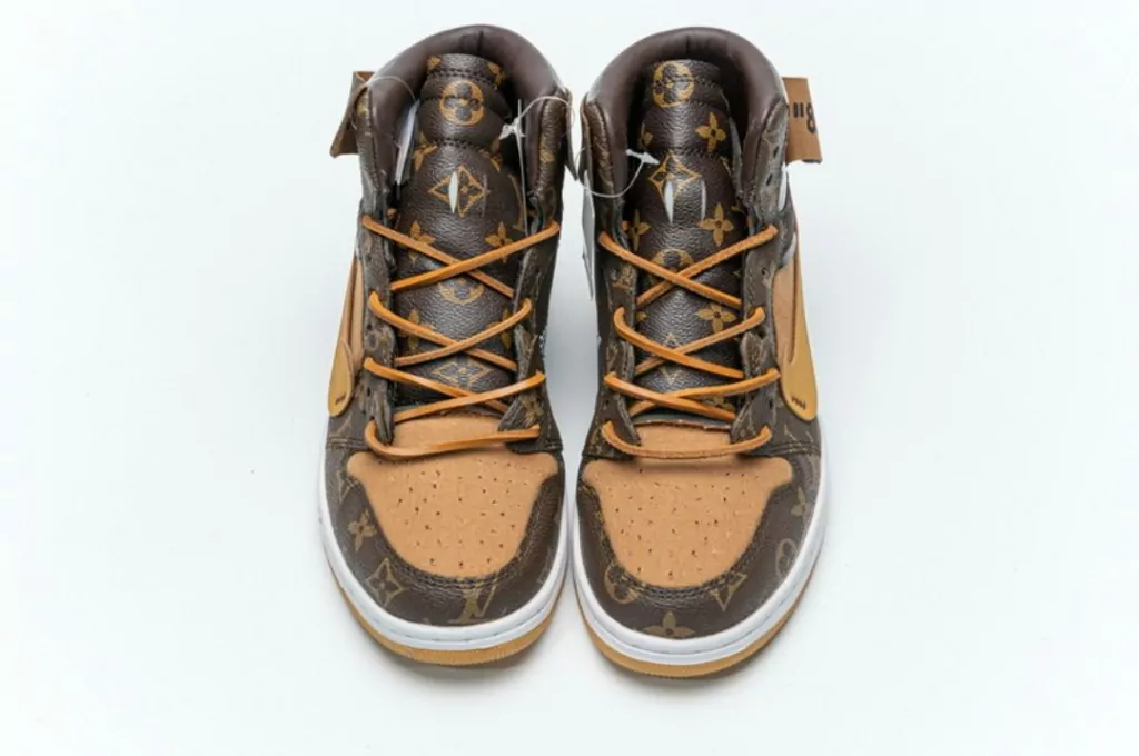 Men's Tenis Nike Air Jordan 1 High X Off White Louis Vuitton Shoes