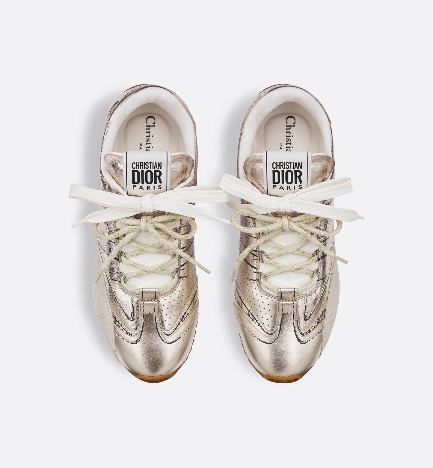 Men's D-Sketch Gold-Tone Sneakers