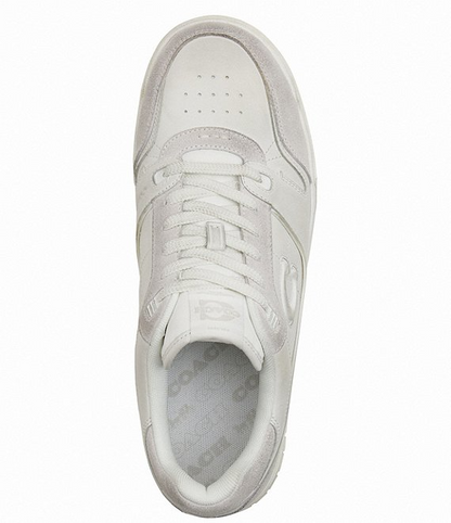 Men's COACH SoHo Leather Lace-Up Casual White Sneakers