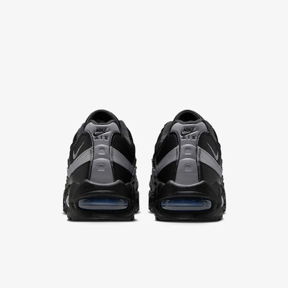 Men's Nike Air Max 95 Black Metallic Silver Shoes