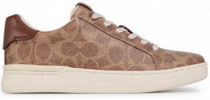Men's Coach Clip Low-Top Skateboard Saddle Sneakers