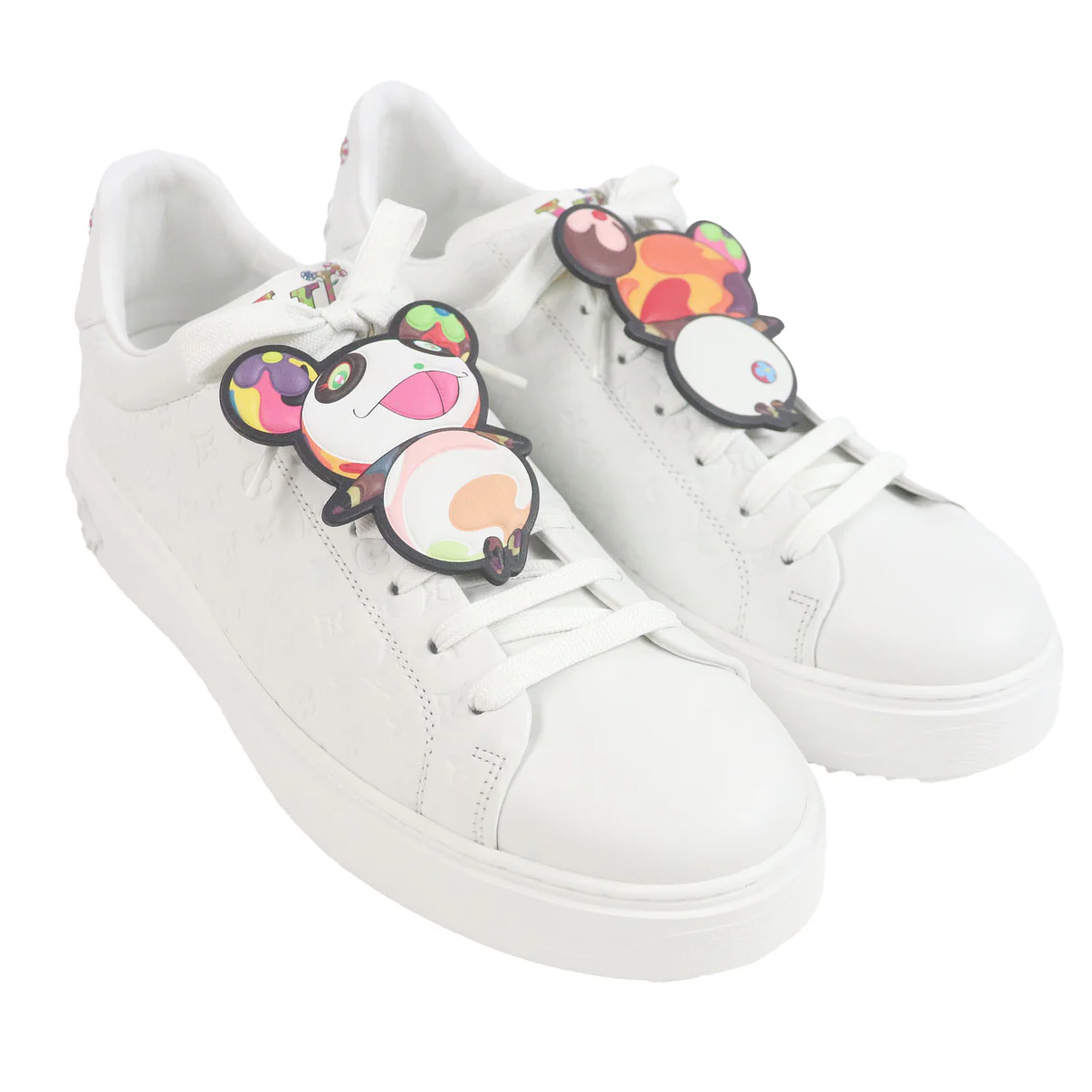 Men's Louis Vuitton Time Out Takashi Murakami Panda Sneakers