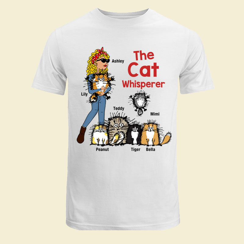The Cat Whisperer Woman and Funny Cat Personalized Shirt
