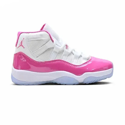 Men's Nike Air Jordan 11 White Pink Shoes