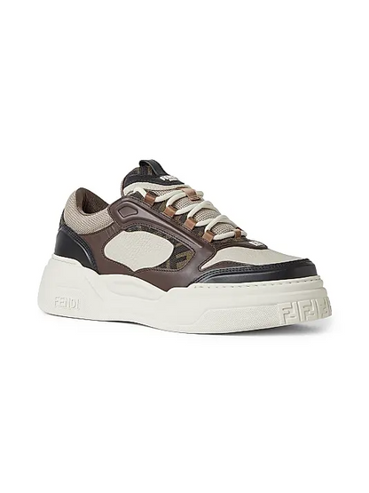 Men's Fendi Roma Match Nero Beige Sneakers