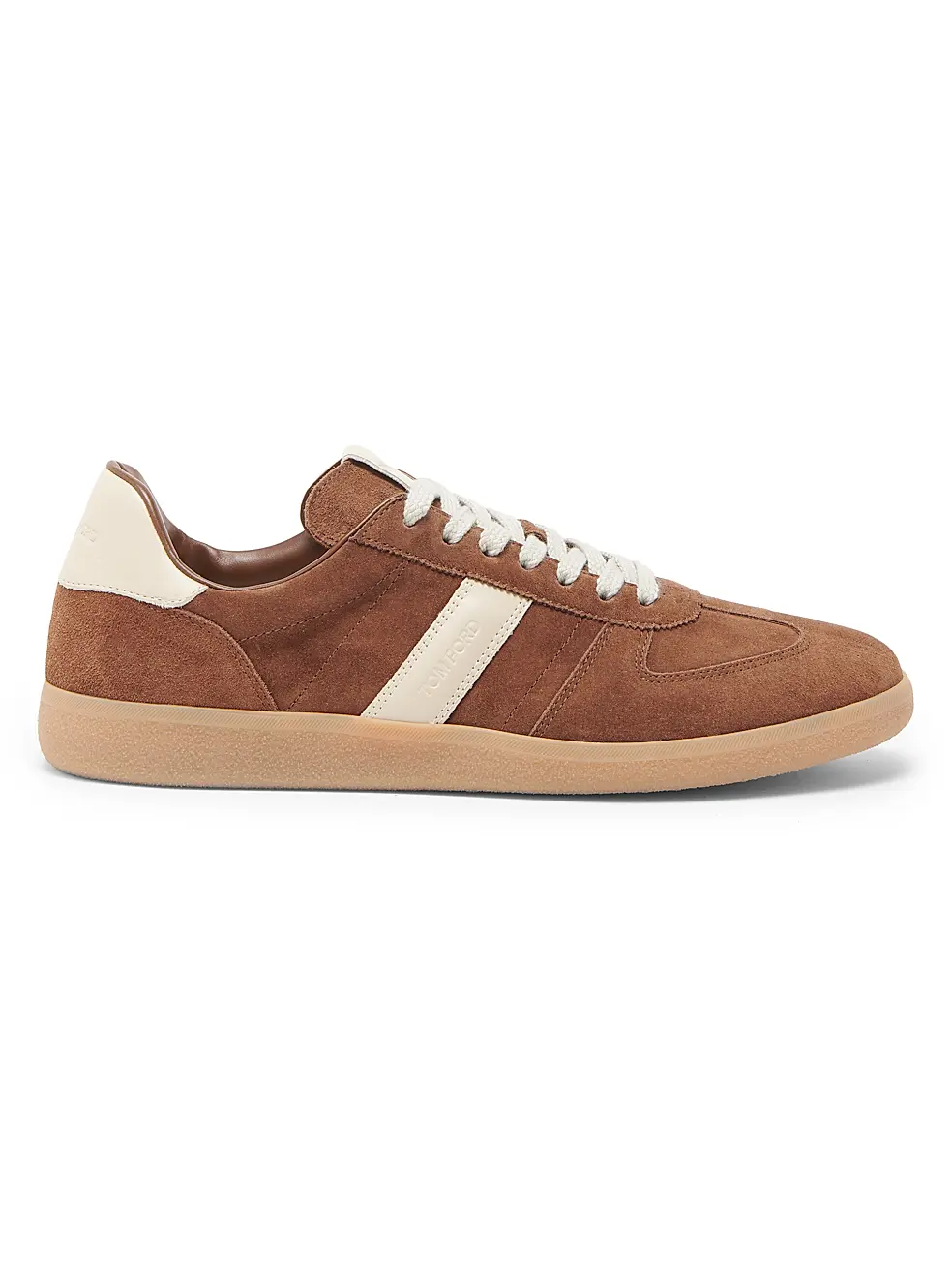 Men's Tom Ford  Archer Suede Tobacco Amber Sneakers