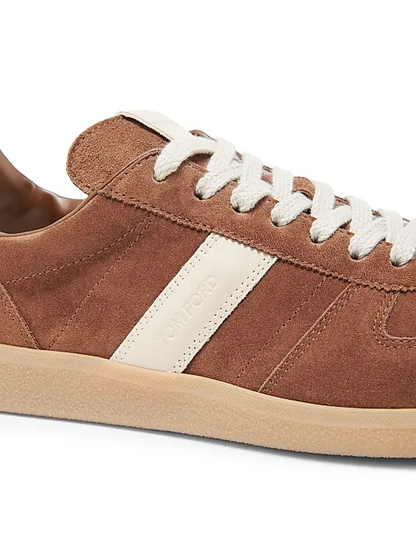 Men's Tom Ford  Archer Suede Tobacco Amber Sneakers