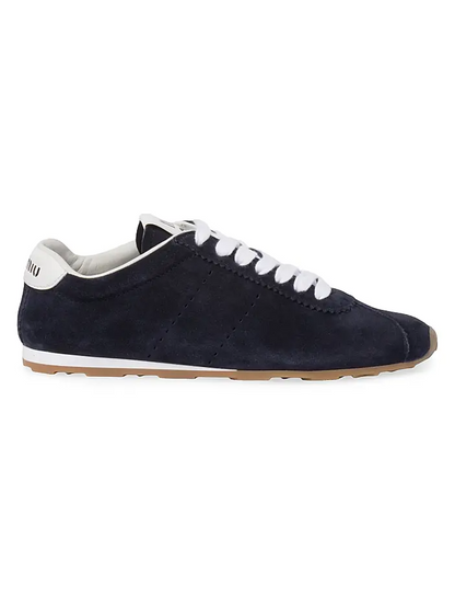 Men's Miu Miu Low Top Navy Sneaker