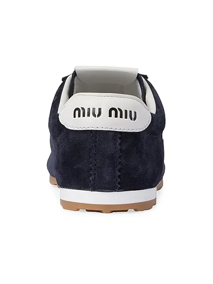 Men's Miu Miu Low Top Navy Sneaker
