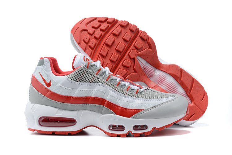 Men's Nike Air Max 95 Grey Fog Hyper Red Shoes