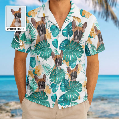 Custom Pet Photo Flowery - Personalized Customized Hawaiian Shirt - Lovely Gift For Pet Lovers