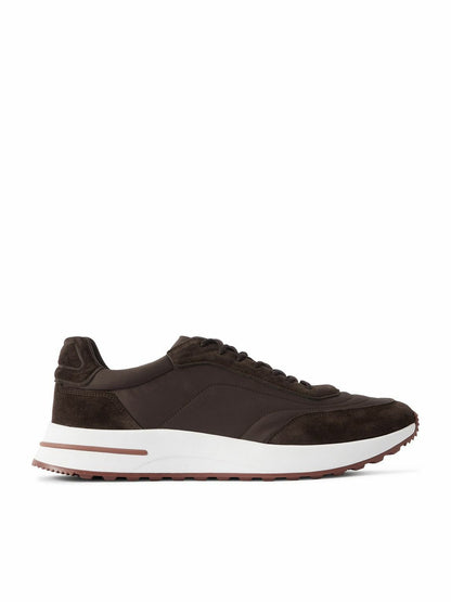 Men's Clothbase Loro Piana Brown Sneakers