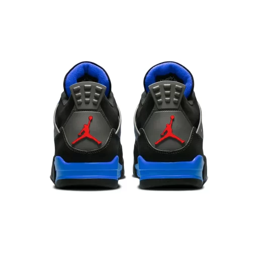 Men's Air Jordan 4 Black Deep Royal Blue Shoes