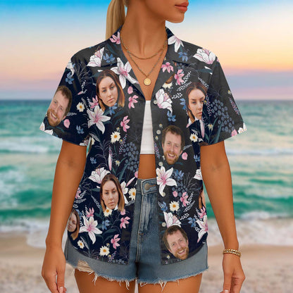Custom Photo With Beloved Ones - Personalized Customized Hawaiian shirt