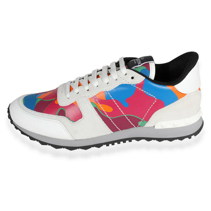 Men's Valentino Camo Rock Runners Multicolor Sneakers