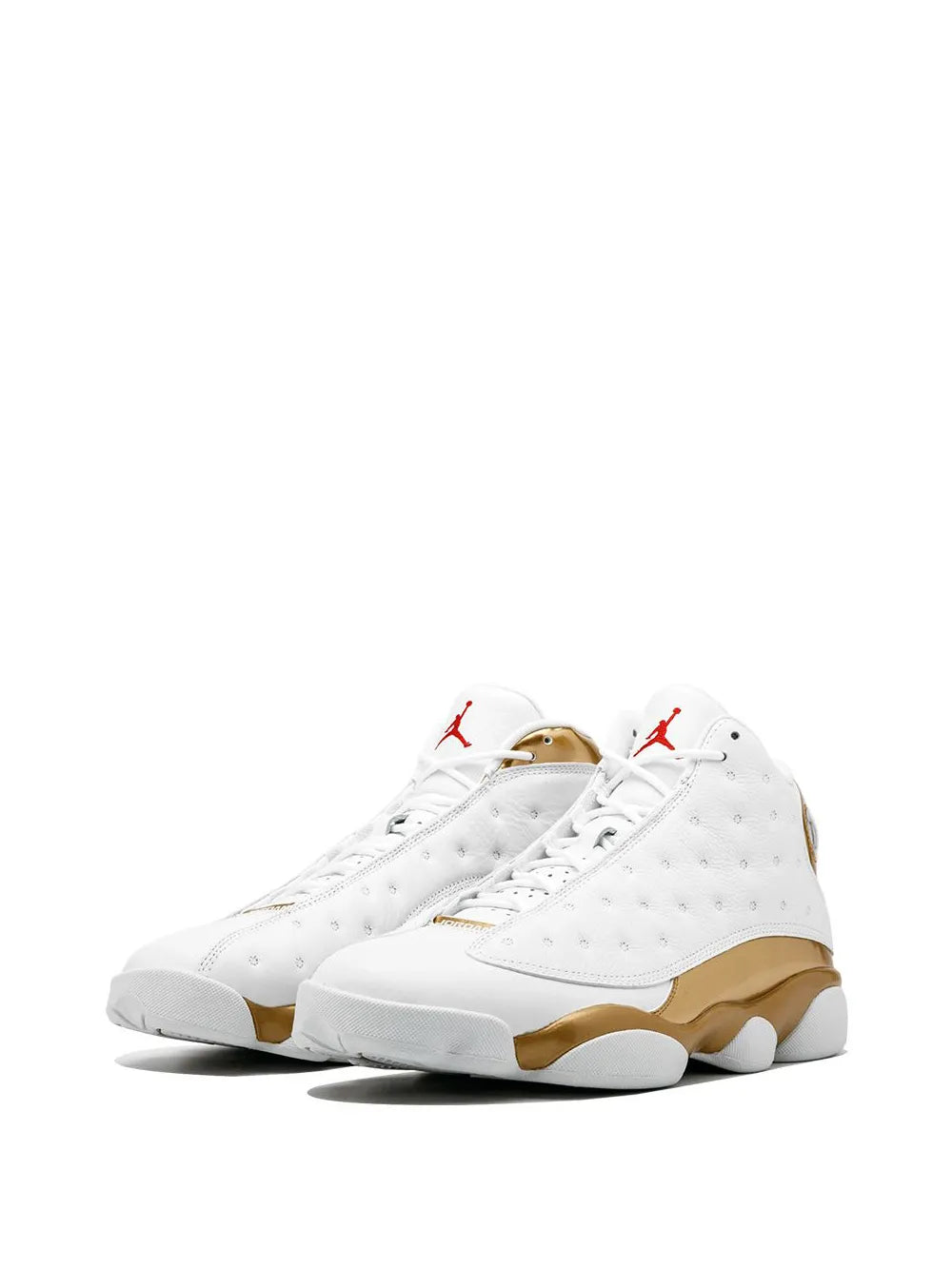 Men's Nike Air Jordan 13 Retro White Gold Shoes