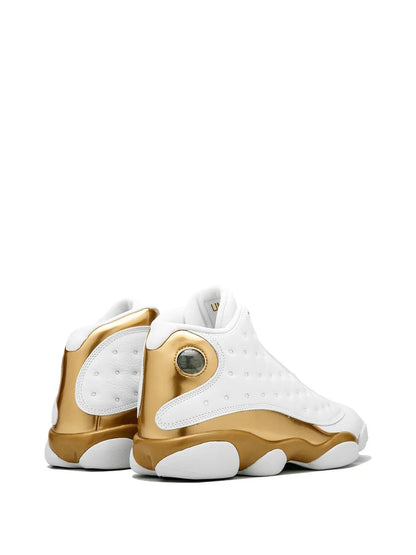 Men's Nike Air Jordan 13 Retro White Gold Shoes