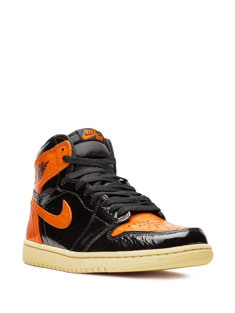 Men's Air Jordan 1 High 'Orange Black’ Shoes