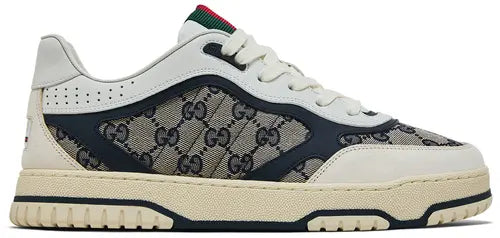 Men's Gucci Re-Web GG Canvas - Beige Ivory Blue Sneakers