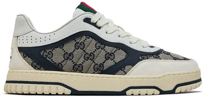 Men's Gucci Re-Web GG Canvas - Beige Ivory Blue Sneakers
