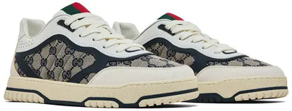 Men's Gucci Re-Web GG Canvas - Beige Ivory Blue Sneakers