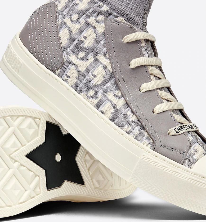 Men's Dior Walk’n’Dior Platform Gray Oblique Sneakers