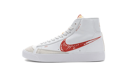 Men's Blazer Mid 77 Scribble Red Shoes