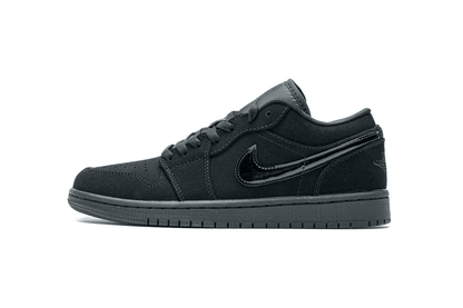 Men's Air Jordan 1 Low Triple Black Shoes